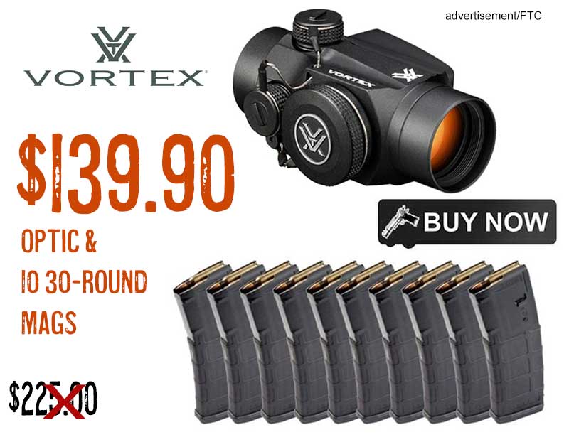 Vortex SPARC II 2 MOA Red Dot & 10 Magpul PMAG Gen2 30rnd Magazines lowest price