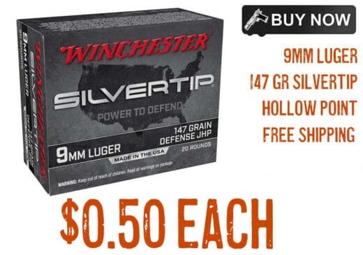 Winchester Ammo Super-X 9mm 147 grain Silvertip HP defensive ammo lowest price oct2024