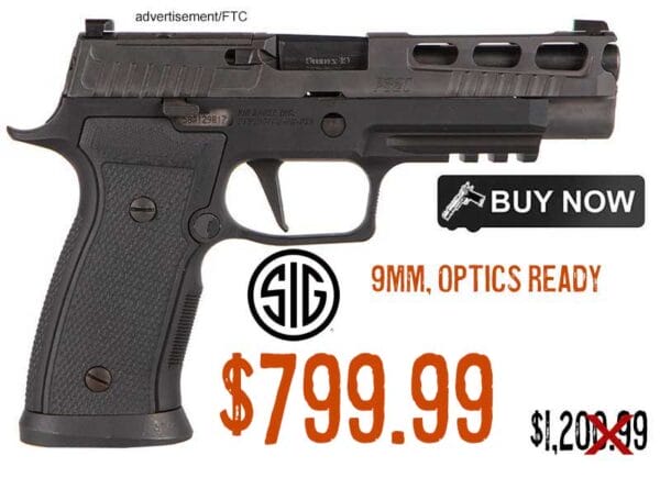 Sig P320 AXG PRO 9mm 4.7" 17+1 Nitron XSeries Optic Ready Pistol lowest price march2024