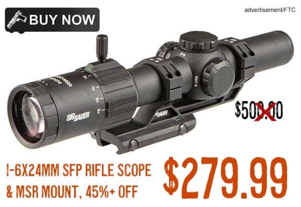 Sig Sauer Tango MSR LPVO 1-6X24mm Riflescope lowest price april2024