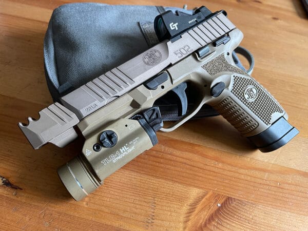 FN 502 22LR Pistol w/ PMM Compensator 