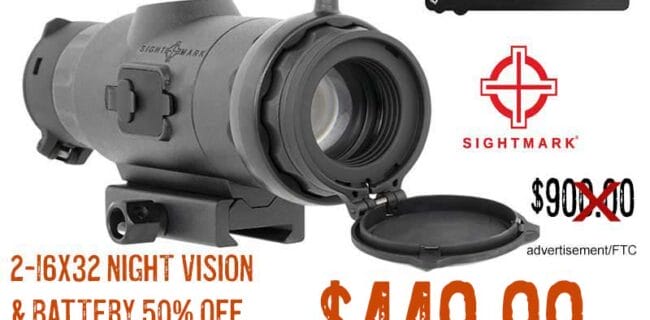 Sightmark Wraith 4K Mini 2-16X32 Night Vision Scope and battery lowest price july2024