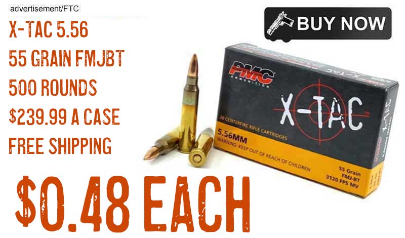 PMC X-TAC 5.56x45mm 55 Grain FMJ Ammunition sale dec2024