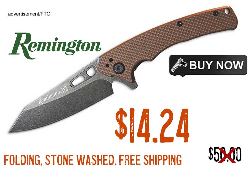 Remington EDC Stonewashed Folding Knife lowest price