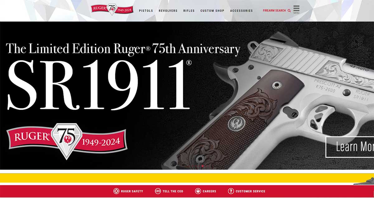 Ruger Takes the Lead. In 2022, Ruger manufactured over 1.56 million firearms.