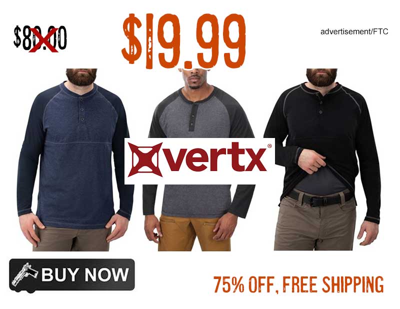 Vertx Action WeaponGuard Henley lowest price