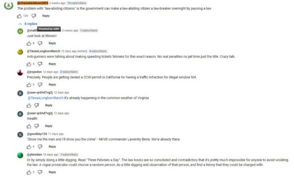 @chasedavidson2855 points out, "The problem with 'law-abiding citizens' is the government can make a law-abiding citizen a law-breaker overnight by passing a law."