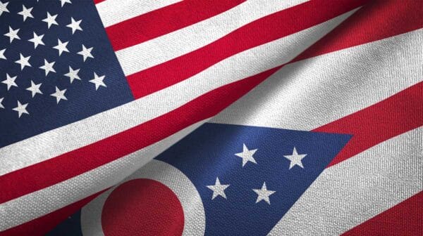 Ohio state and United States two flags iStock-Oleksii Liskonih 1091538606