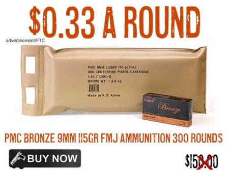 PMC BRONZE 9MM 115GR FMJ AMMUNITION 300 ROUND lowest price