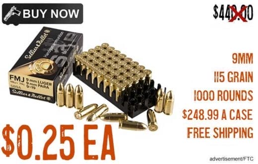 Sellier & Bellot 9mm 115gr Ammo 100 Rond NOV2024 lowest price