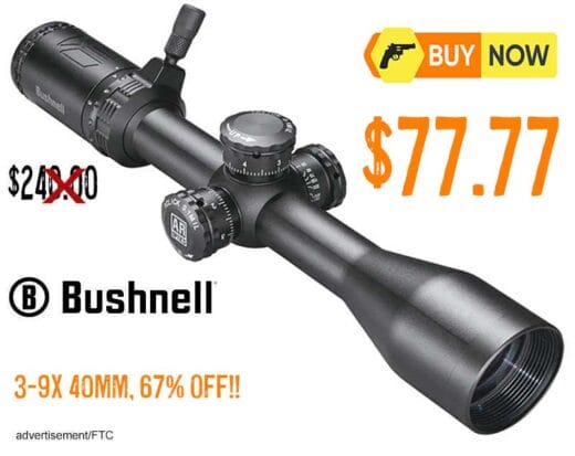 Bushnell AR73940 AR Rifle 3-9X40mm lowest price ever feb2025