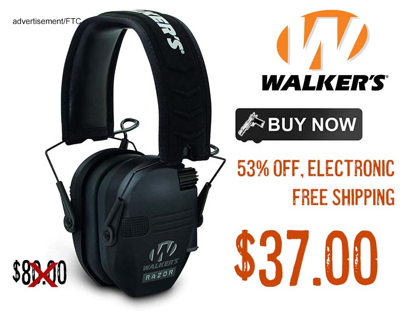 Walker's Razor Slim Ultra Low Profile Electronic Earmuffs lowest price