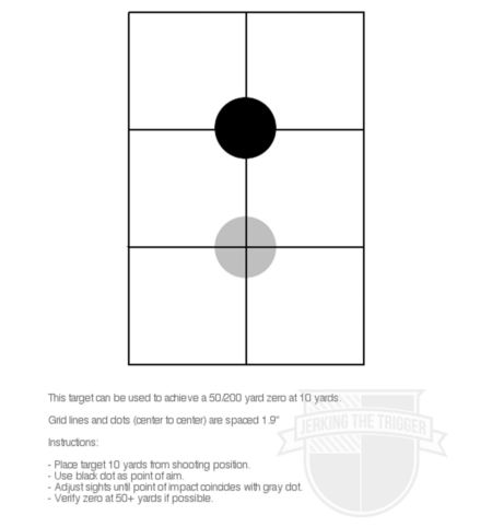 50/200 yard zero target