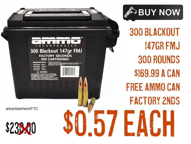 Ammo Inc .300 Blackout 147GR FMJ Ammunition lowest price