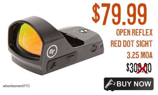 Crimson Trace CTS-1250 Compact Open Reflex Red Dot Sight lowest price sep2024aa