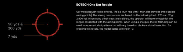 EOTECH 512 Reticle