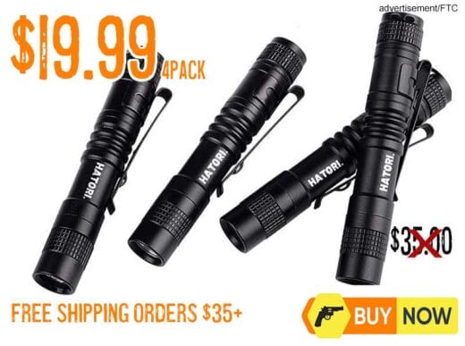 Hatori Super Small Mini LED Flashlights Sale deal Discount Feb2025