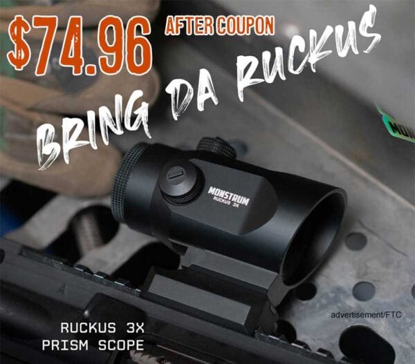 Ruckus 3x Prism Scope with Shake Awake lowest price