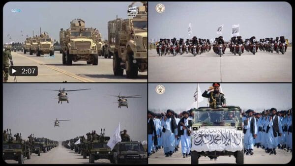 Taliban showing off U.S. Military equipment left behind by the Biden-Harris administration