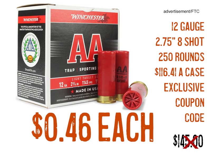 Winchester AA 12 Gauge 2.75" 8 Shot Light Target Load lowest price