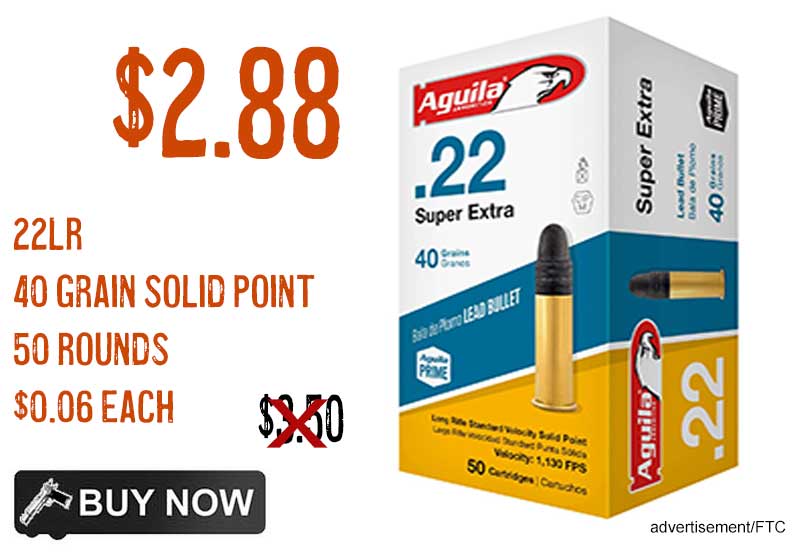 Aguila Standard 22LR 40 grain Solid Point Rimfire Ammunition lowest price