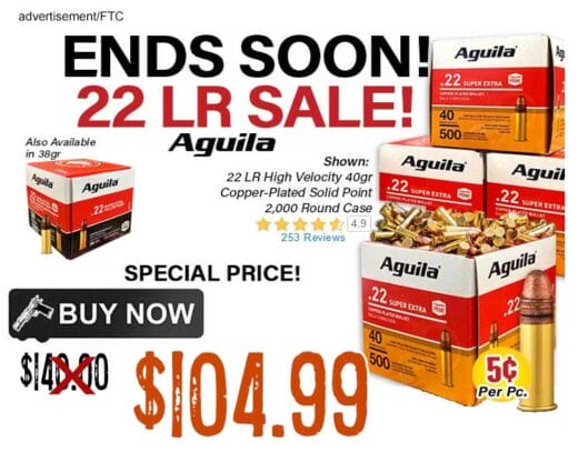 Aguila Super Extra 22LR 38 & 40 Grain Ammunition sale lowest price