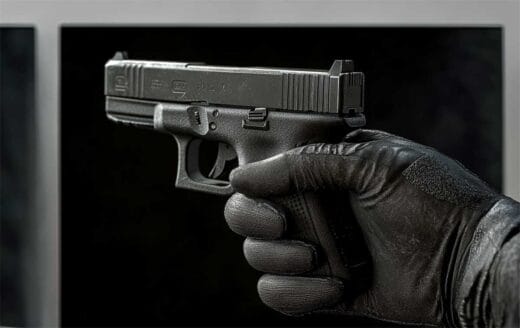 Gloved Handgun Usage Illustration IMG Midjourney 1-12-2024