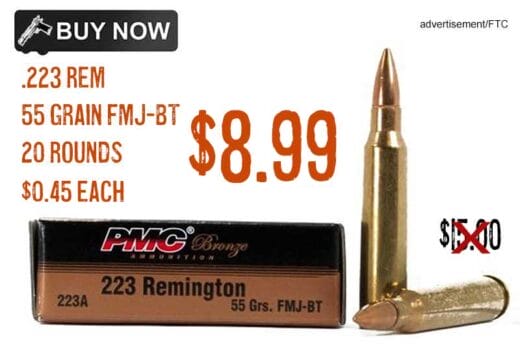 PMC Bronze .223 Rem Ammo 55 Grain FMJ-BT Ammunition lowest priceoct2024