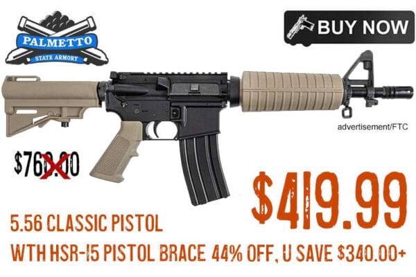 PSA AR15 FDE 10.5 Carbine 5.56 Nitride Classic Pistol lowest price sept2024