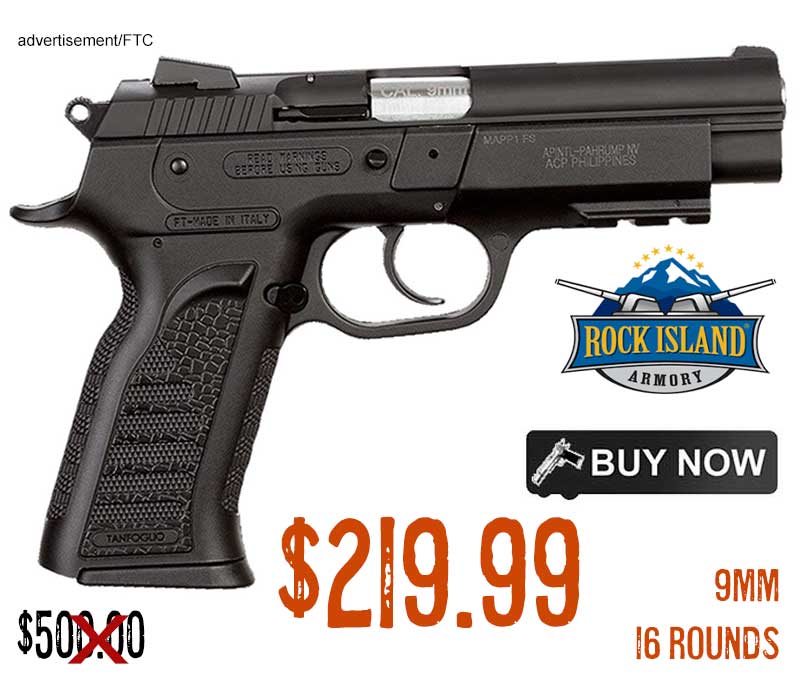 Rock Island MAPP FS 9mm Pistol lowest price