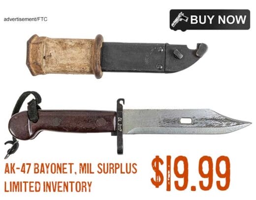 Surplus Romanian AK-47 Bayonet & Sheath lowest Price