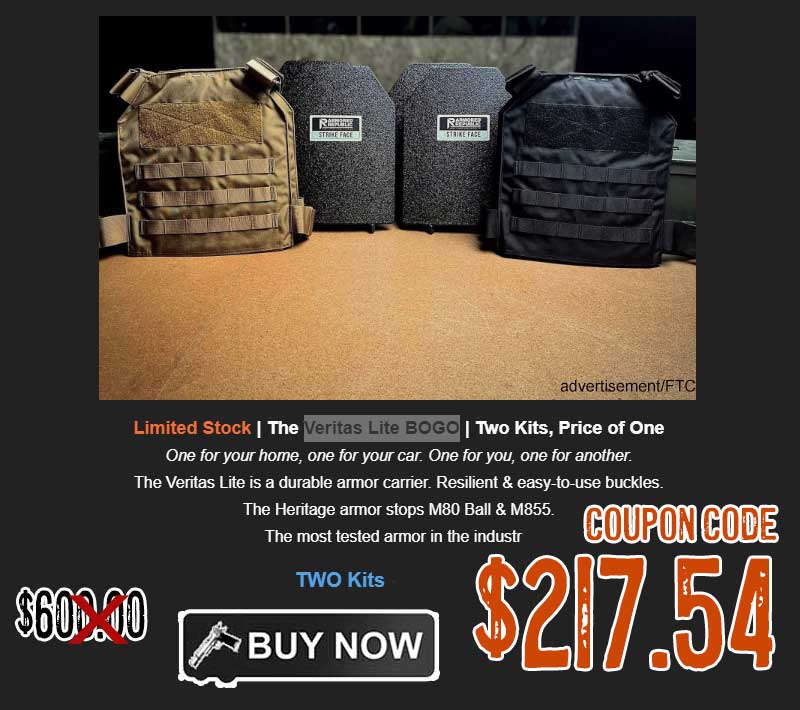 Armored Republic AR500 Veritas Lite Body Armor BOGO Sale oct2024aaa