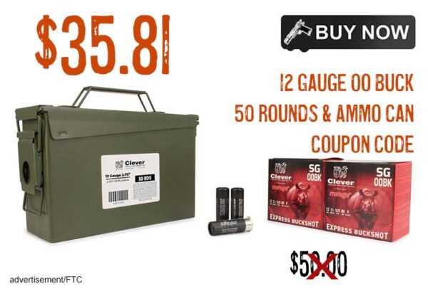 Clever Express Buckshot 12 Gauge 00 Buck Duty Ammo Can lowest price