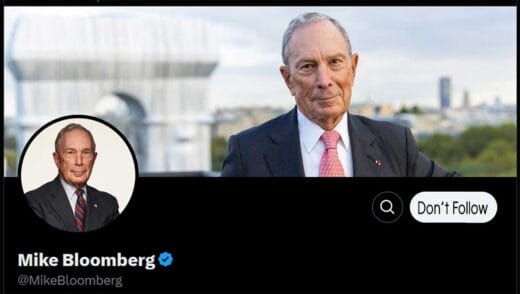 Mike Bloomberg X Profile Sxreengrab