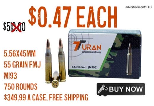 turan 5.56x45mm 55 Grain FMJ M193 Ammunition lowest price oct2024 update