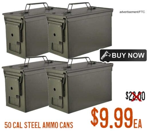 Brownells M2A1 50 Cal Steel Ammo Can OD Green lowest price