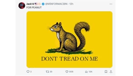 Peanut Don't Tread on Me Twitter Screengrab 11-5-2024