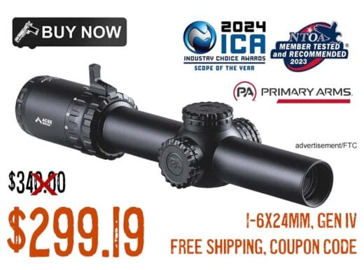 Primary Arms SLx 1-6x24mm SFP Illuminated Rifle Scope Gen IV lowest price