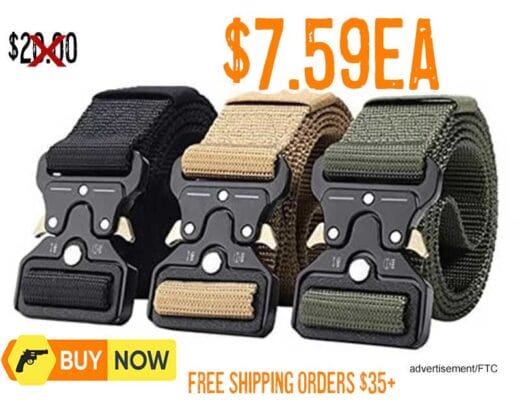 Tactical Belt Military Style Webbing Riggers Web Belt lowest price march2025