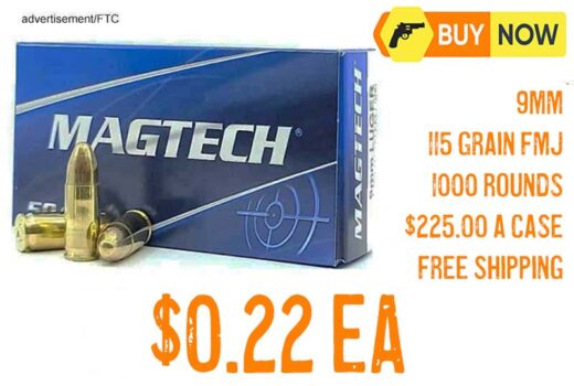 Magtech 9MM 115Gr FMJ 1000 Rounds lowest price Jan2025