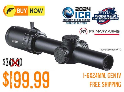 Primary Arms SLx 1-6x24mm SFP Illuminated Rifle Scope Gen IV lowest price march2025