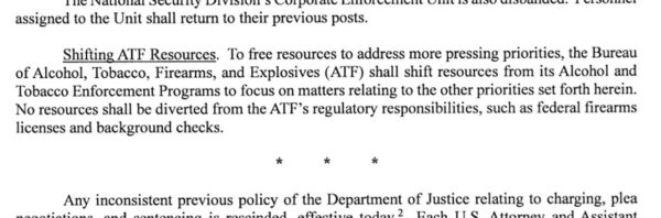 Attorney General Pam Bondi Memo on Shifting Priority at ATF