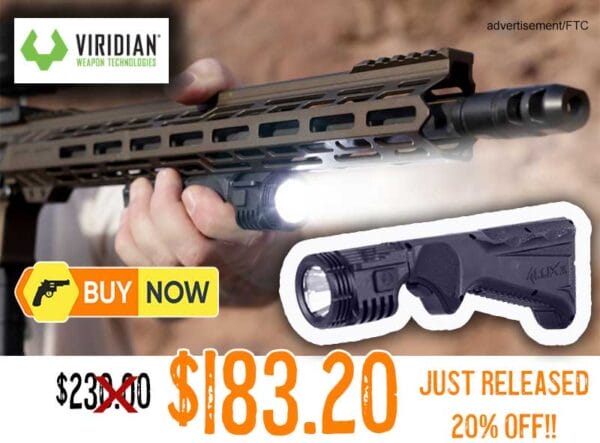 Viridian Angled Foregrip with Integrated Tactical Light lowest price