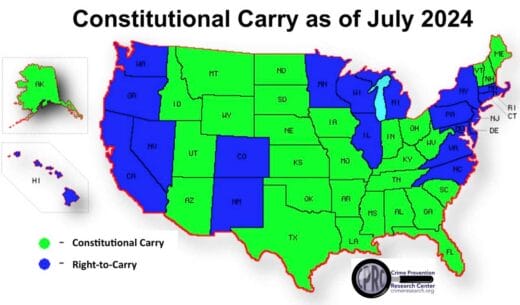 Constitutional States as of July 2024 img Crime Prevention Research Center